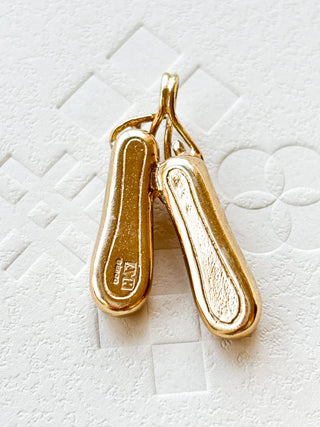 Heavy Irish Dancing Shoes Pendant | 9ct Gold | 5.58g | 33mm