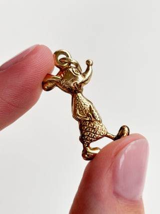 Mickey mouse Charm hollow| 18inch Fine Cable Link Chain | 9ct | 1.24g