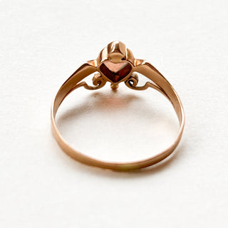 Heart Opal Ring | 14ct Gold | Natural Opal | Size L | 1.13g