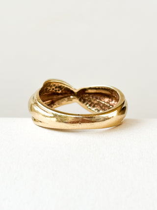 Ribbed Band Ring | 9ct Gold | Size P | 4.40g