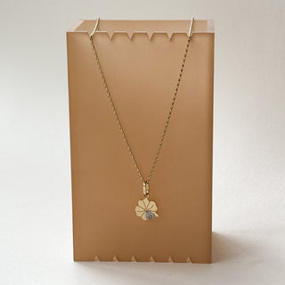 Shamrock Pendant | 9ct Gold | CZ Accent | 1cm | 0.44g (1.5g with Chain)