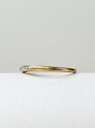 Chevron Diamond Ring | 9ct Gold | Size O | 1.55g