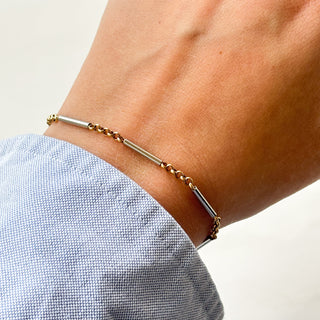 Two Tone Bracelet | 9ct Gold | 5.62g