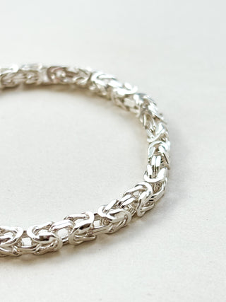 Silver Box Chain Bracelet | 925 Silver | 20.00g | 7.8in