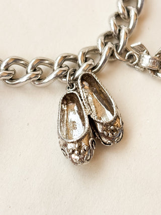 Six-Charm Chunky Bracelet | Sterling Silver | 56.72g | 7.5 inches