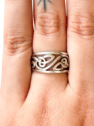 Celtic Band Ring | Sterling Silver | 1.75g | Size K