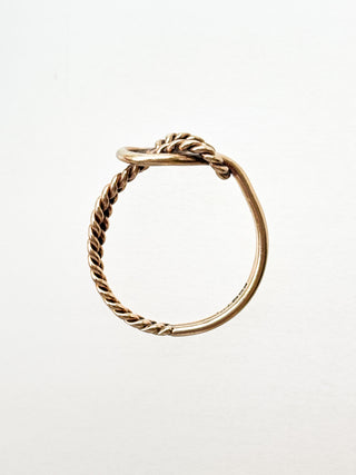 Two Intertwined Knot Ring | 9ct Gold | Size K | 1.88g