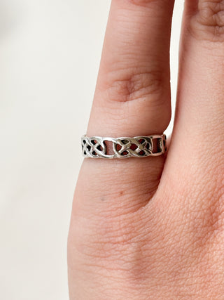 Celtic Weave Knot Ring | 925 Silver | Size K | 1.76g