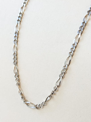 Figaro Chain Necklace | Sterling Silver | 13.67g