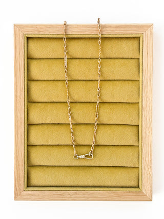 Fancy Link Necklace with Albert Clasp | 9ct Gold | 20-Inch | 9.37g