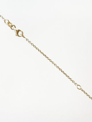 Sapphire T-Bar Pendant | Cable Chain | 9ct Gold | 19–20-Inch | 2.84g