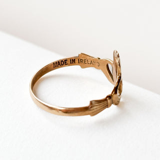 No 15 | Claddagh Smudge Crown (Made in Ireland) | 9ct Gold | 1.41g | Size N