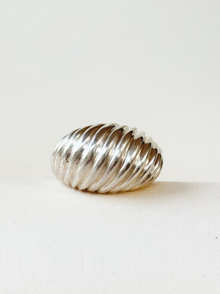 Wave Statement Ring | 925 Silver | Size M | 14.49g