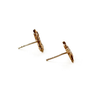Cat Stud Earrings | 14ct Gold | 0.97g
