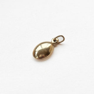Coffee Bean charm | 9ct | 0.33g | 18in fine cable link chain