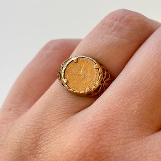 Coin Signet | 9ct Gold | Size M | 2.03g