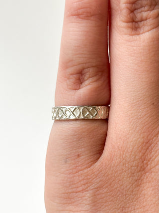 Intricate Silver Ring | 925 Silver | Size H | 1.89g