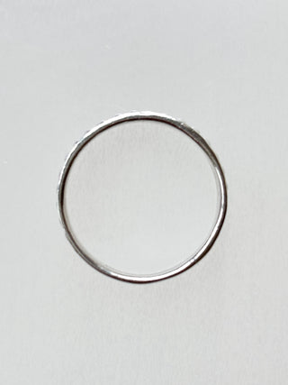 Silver Beaded Ring | 925 Silver | Size M | 2.17g