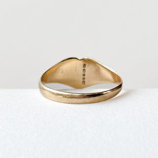 Heart Signet Ring | 9ct Gold | Size O½ | 1.31g
