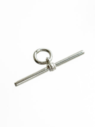 Silver T-Bar Pendant | 18-Inch Fine Cable Link Chain | 1.29g