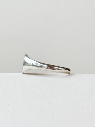 Oval Signet Ring Engraved  | 925 Silver | Size N | 1.33g