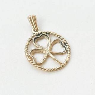 Shamrock Charm | 9ct Gold | 18inch fine cable link chain | 2.3g
