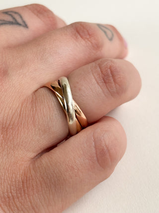 Russian Wedding Band Ring | 9ct Gold | Size O | 5.05g