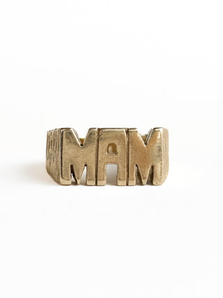 Mam Signet Ring | 9ct Gold | Size P | 5.10g plus resize