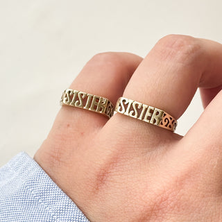 Sister Ring | 9ct Gold | Size M | 1.6g