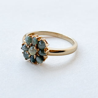 Synthetic Cat’s Eye Alexandrite | 9ct Gold | Size N | 2.57g