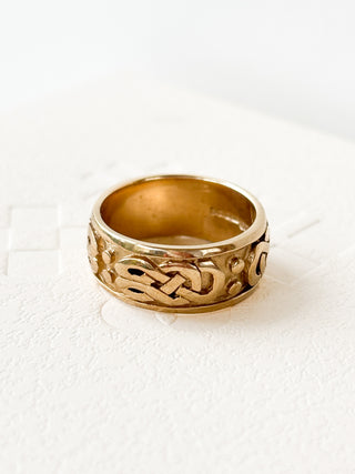 Celtic Knot Band | 9ct Gold | Size K | 5.33g