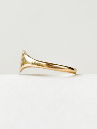 Heart Signet Engraved Ring | 9ct Gold | Size P | Made in Ireland | 1.19g