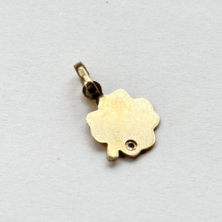 Shamrock Pendant | 9ct Gold | CZ Accent | 1cm | 0.44g (1.5g with Chain)