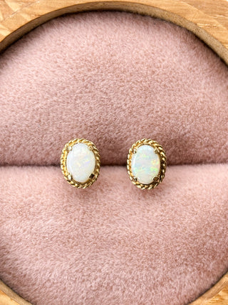 Opal Earrings | 9ct Gold | 1.35g