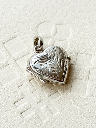 Heart Locket | 925 Silver | 2.44g | Cable Link Chain 18-20in