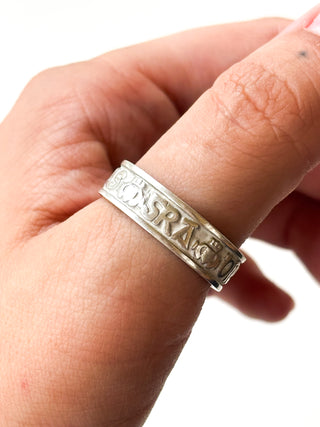 Gaeilge Friendship, Love & Loyalty Ring | 925 Silver | Size X | 5.87g