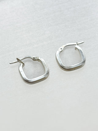 Square Hoop Earrings | 925 Silver | 2.72g