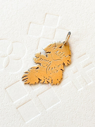 Ireland Map Pendant | 9ct Gold | 1.91g | 26mm