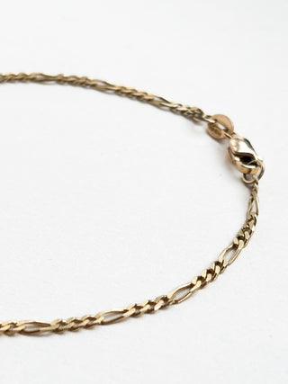 Figaro Bracelet with Lobster Claw | 9ct Gold | 7inch | 1.51g