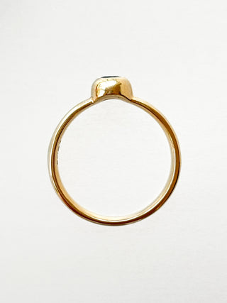 Bezel-Set Tourmaline Ring | 9ct Gold | 2.77g | Size N