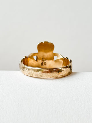 Heavy Claddagh Ring | 9ct Gold | Size U | 6.55g