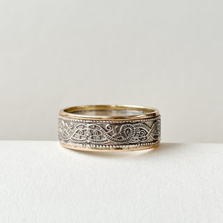 Ardagh Chalice Ring | Silver & 9ct Gold | Size T½ | 5.8g