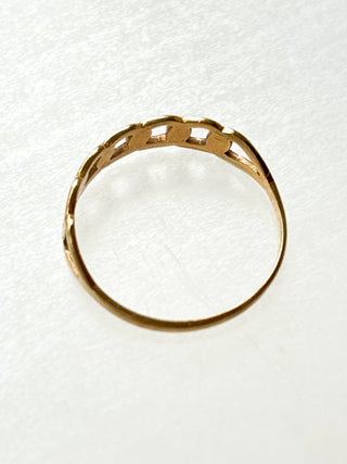 Cuban Link Ring | 9ct Gold | Size P | 1.16g