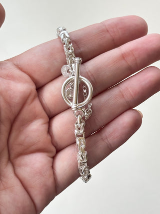 Silver Box Chain Bracelet | 925 Silver | 20.00g | 7.8in