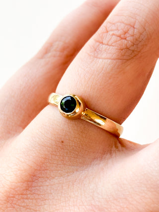 Bezel-Set Tourmaline Ring | 9ct Gold | 2.77g | Size N