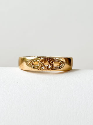 Trinity Band Ring | 14ct Gold | Size S | 6.05g