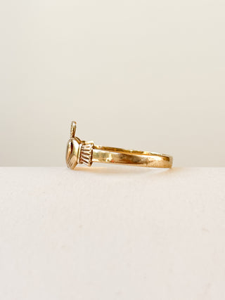 Small Irish Claddagh Ring | 9ct Gold | 1.25g | Size L