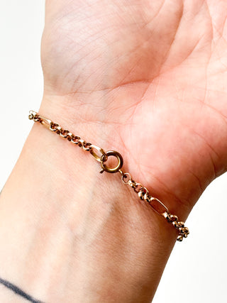 Bolt Clasp Bracelet | 9ct Gold | 7.6-Inch | 2.12g