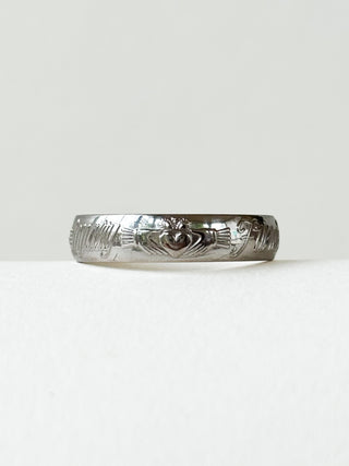 Friendship, Love & Loyalty Ring | 14ct White Gold | Size M | 3.15g