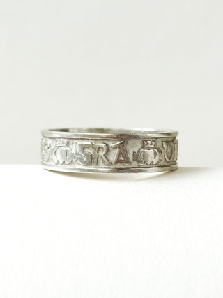 Gaeilge Friendship, Love & Loyalty Ring | 925 Silver | Size X | 5.87g